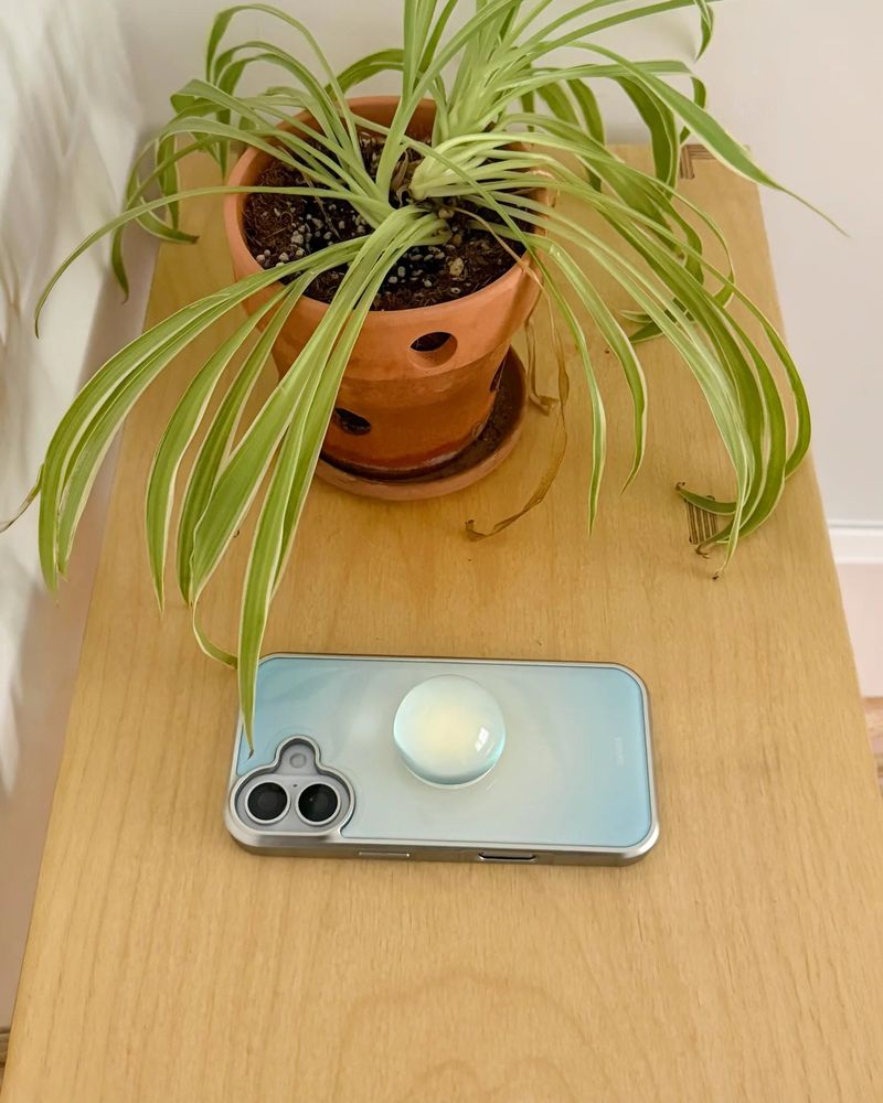 ブルー マリ シルバー アイフォン ギャラクシー ケース(MagSafe)