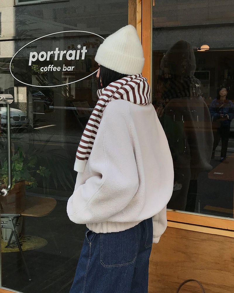 [ORIGINAL] Cable Wool Fleece Jumper