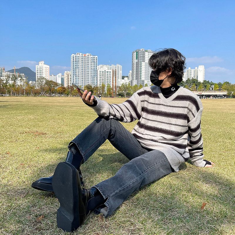 EV Angora Striped Knitwear (2 colors)