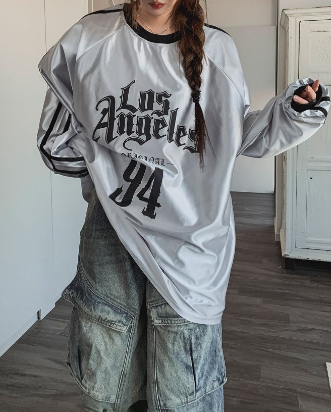 LA Trackline Metal Jersey Sweatshirt