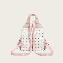 Ribbon Polka Dot Canvas Backpack – Cute College & Commuter Bag