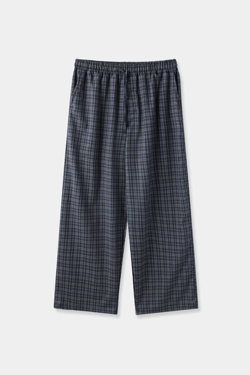 Window check pajama pants