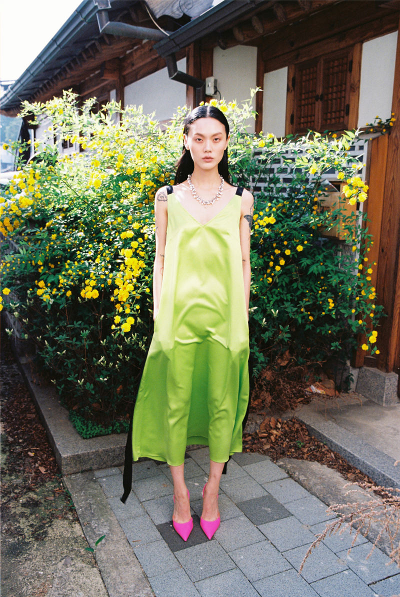 Ribbon Long Dress