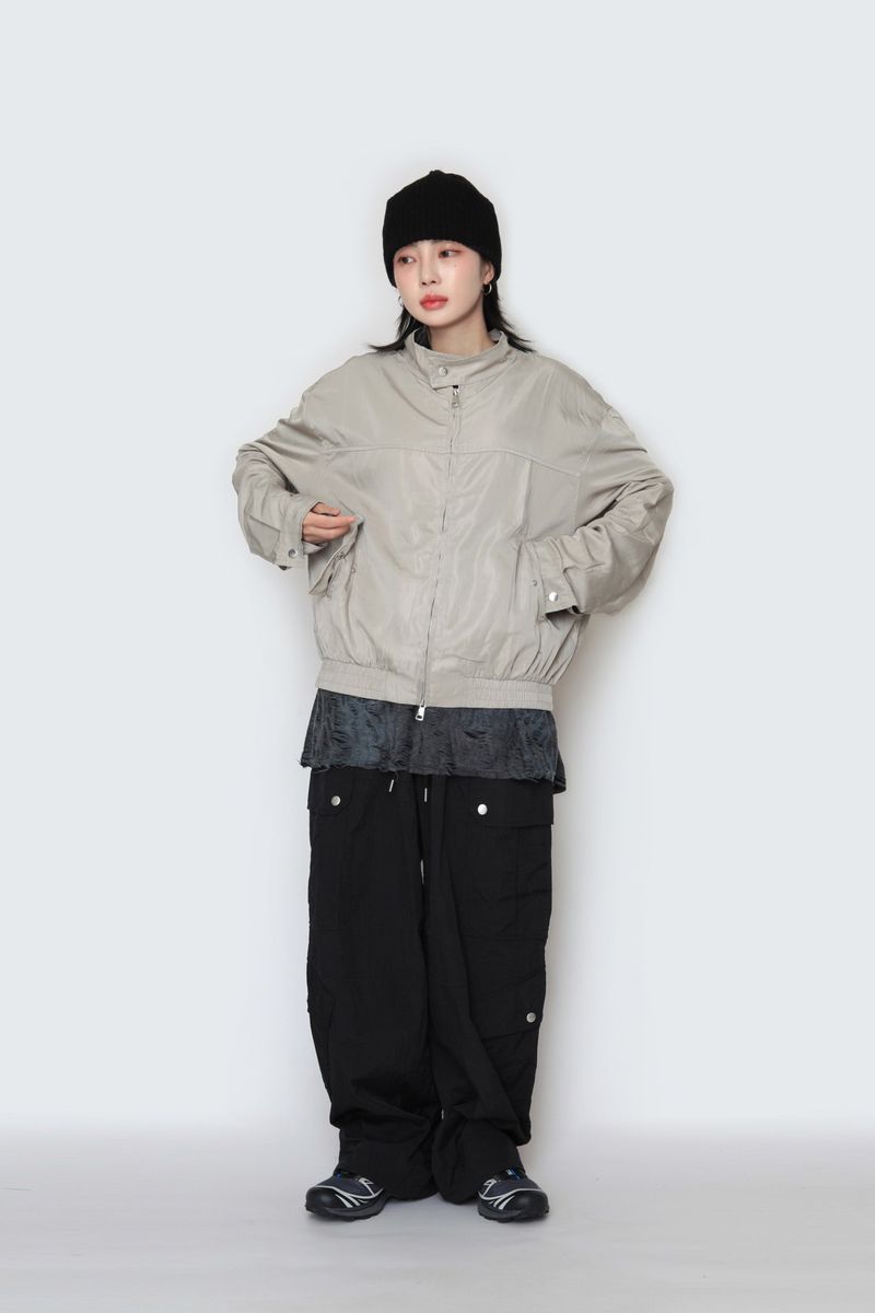 shuffle neck jacket