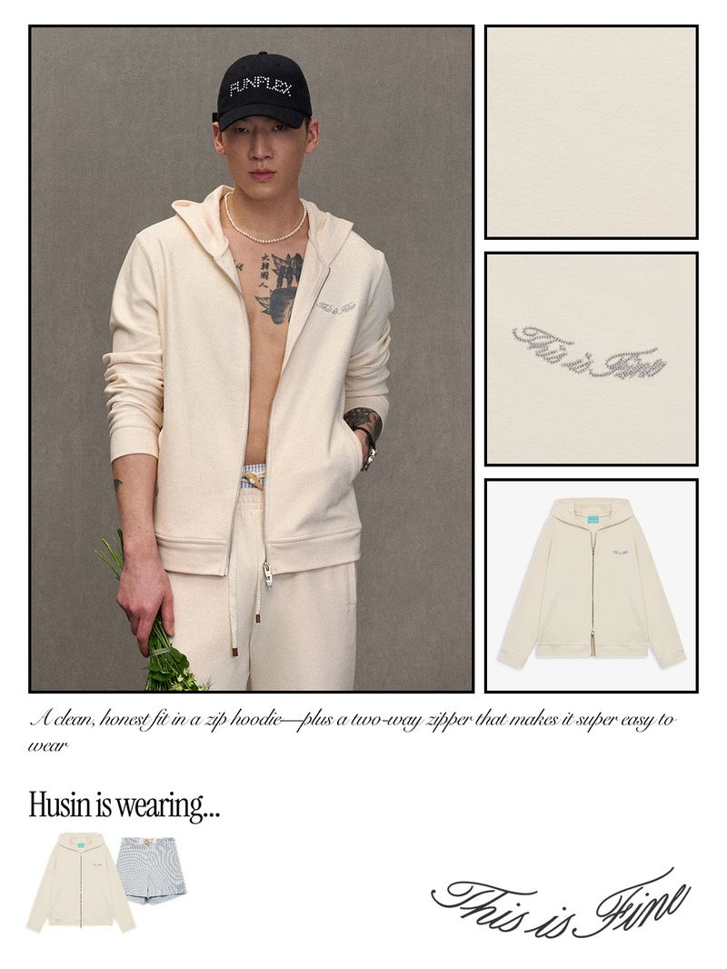 Relaxed Zip Hoodie