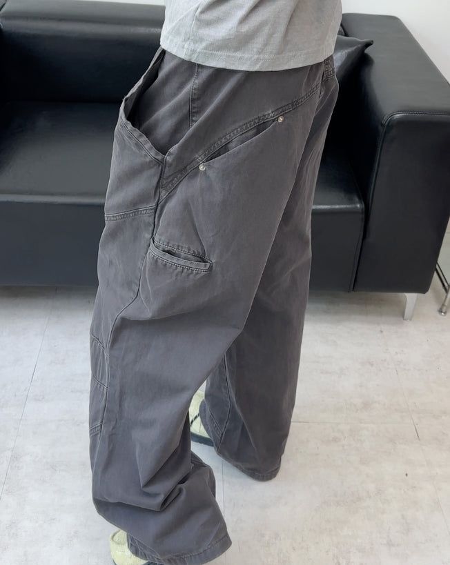 Fedon Curved Pocket Dyeing Pants