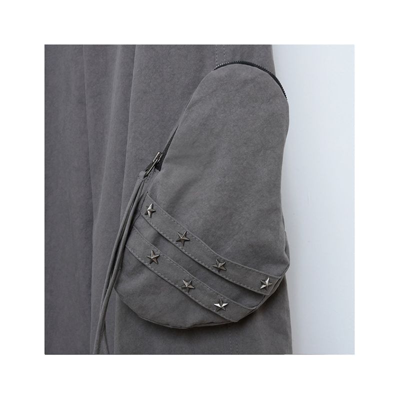  RIVET STRAP POCKET PANTS_GRAY