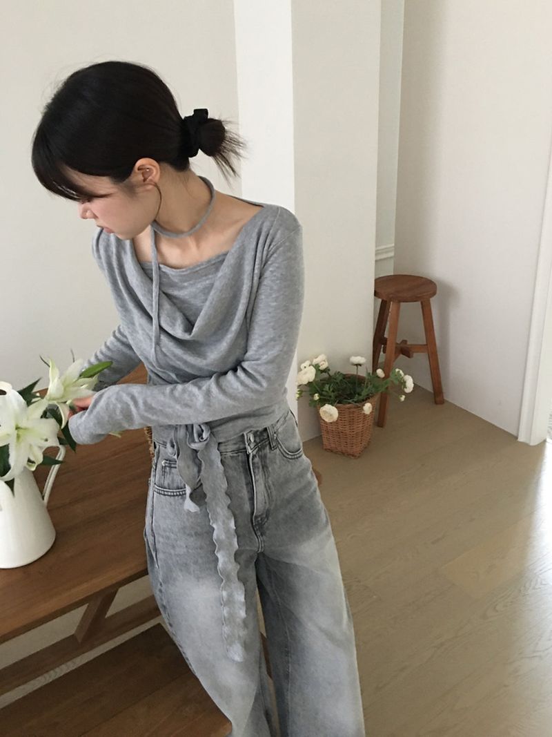 ミックスドレープスカーフT