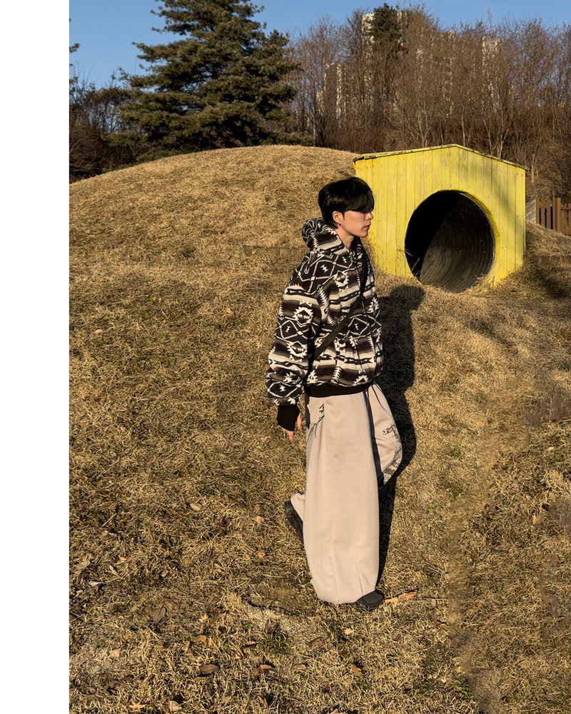 Elk Nordic Shearling Hood Jumper