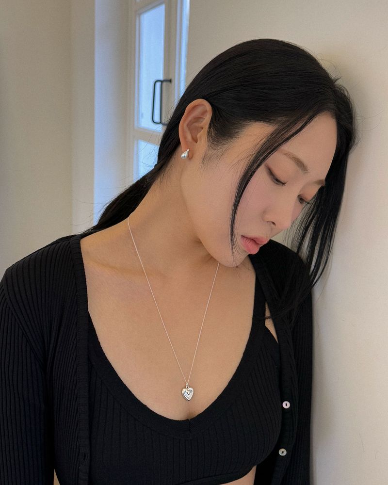 Puff puff earring (silver)