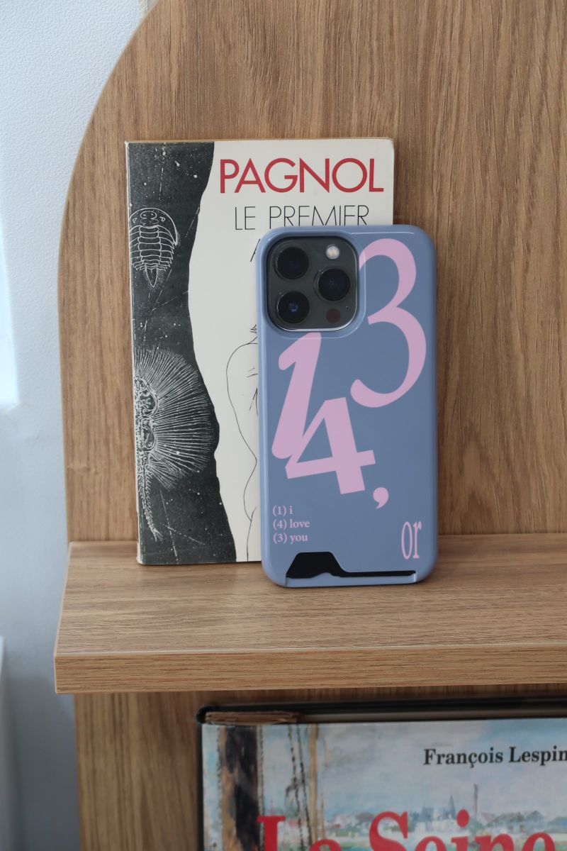 [MADE] 143 card case (grey/pink)