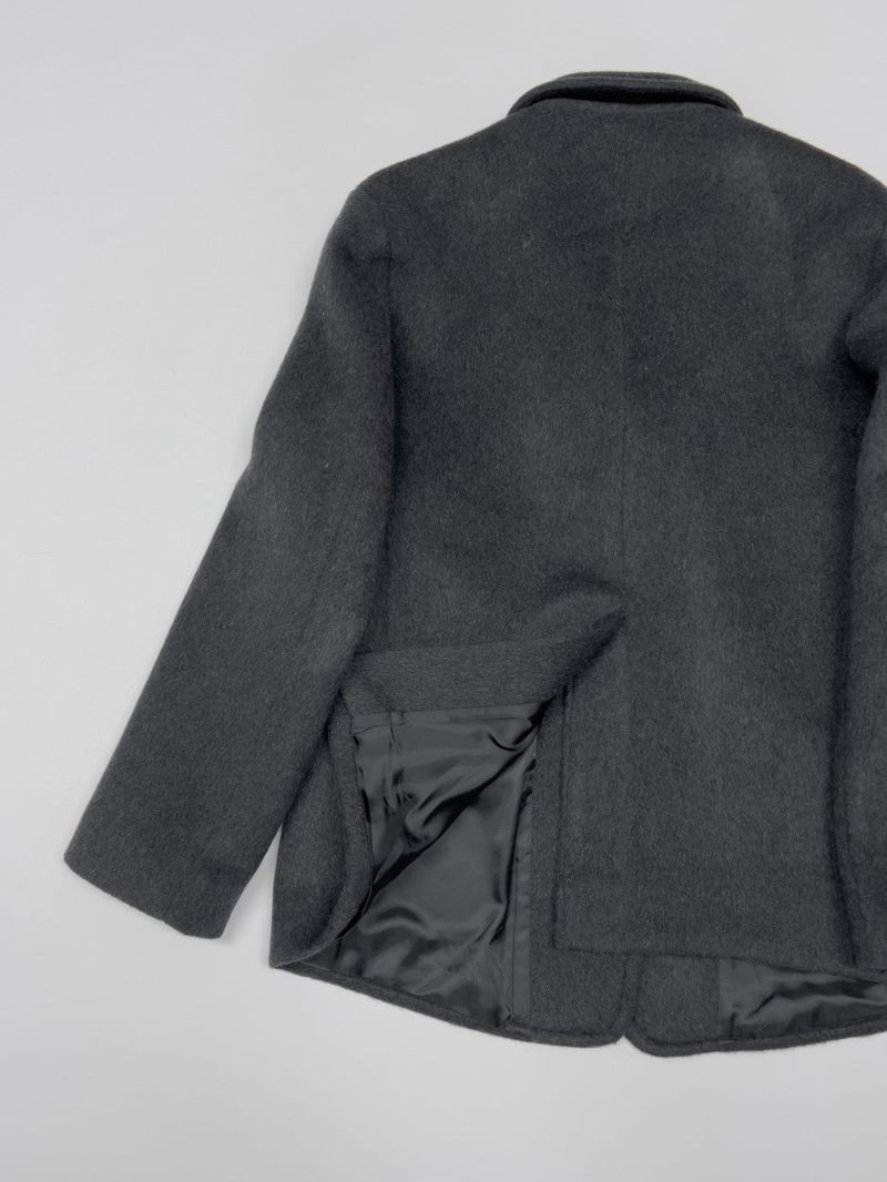[wool90%] Heavy Wool Overfit Single Jacket
