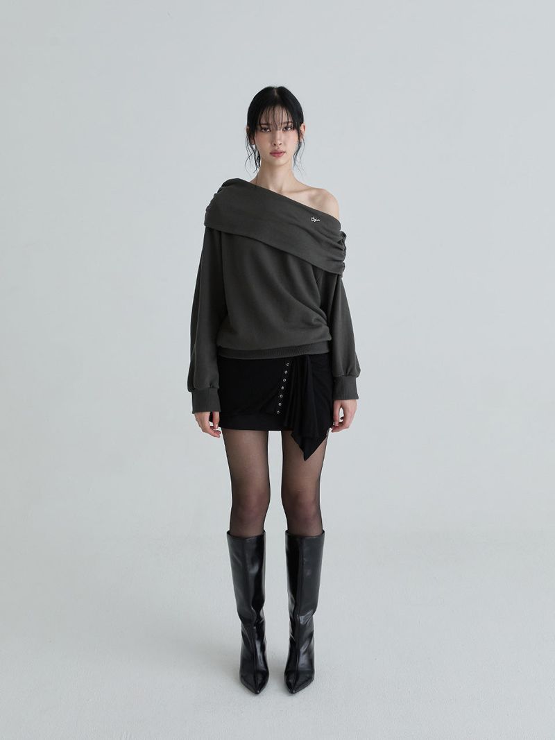 Drape symbol sweatshirts (Charcoal)