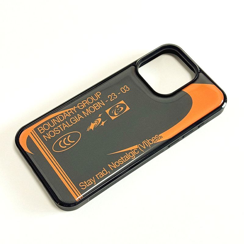 Dusty, Nostalgic Vibes Phone Case (DeepGreen/Orange)