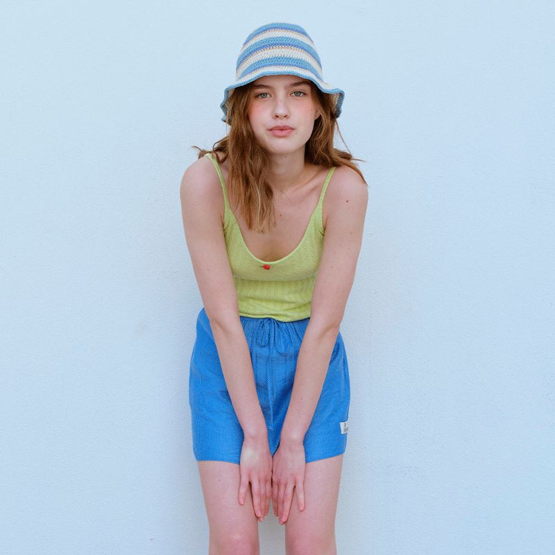 HANDMADE STRIPE BUCKET HAT