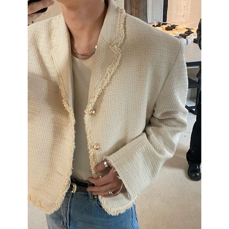 [S/F] Tail cutting tweed jacket(2color)