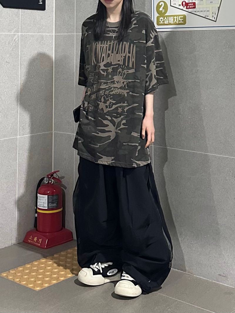 two-way mesh nylon pants