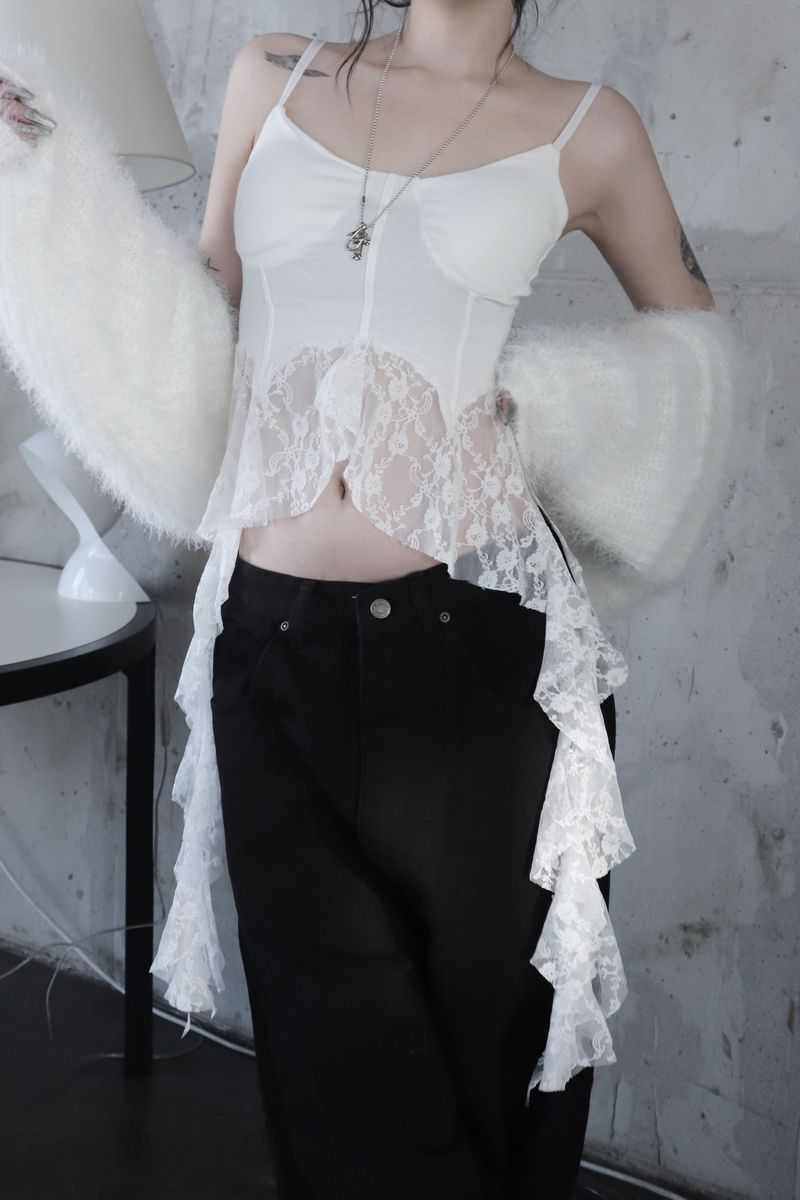 freesia lace sleeveless (2color)