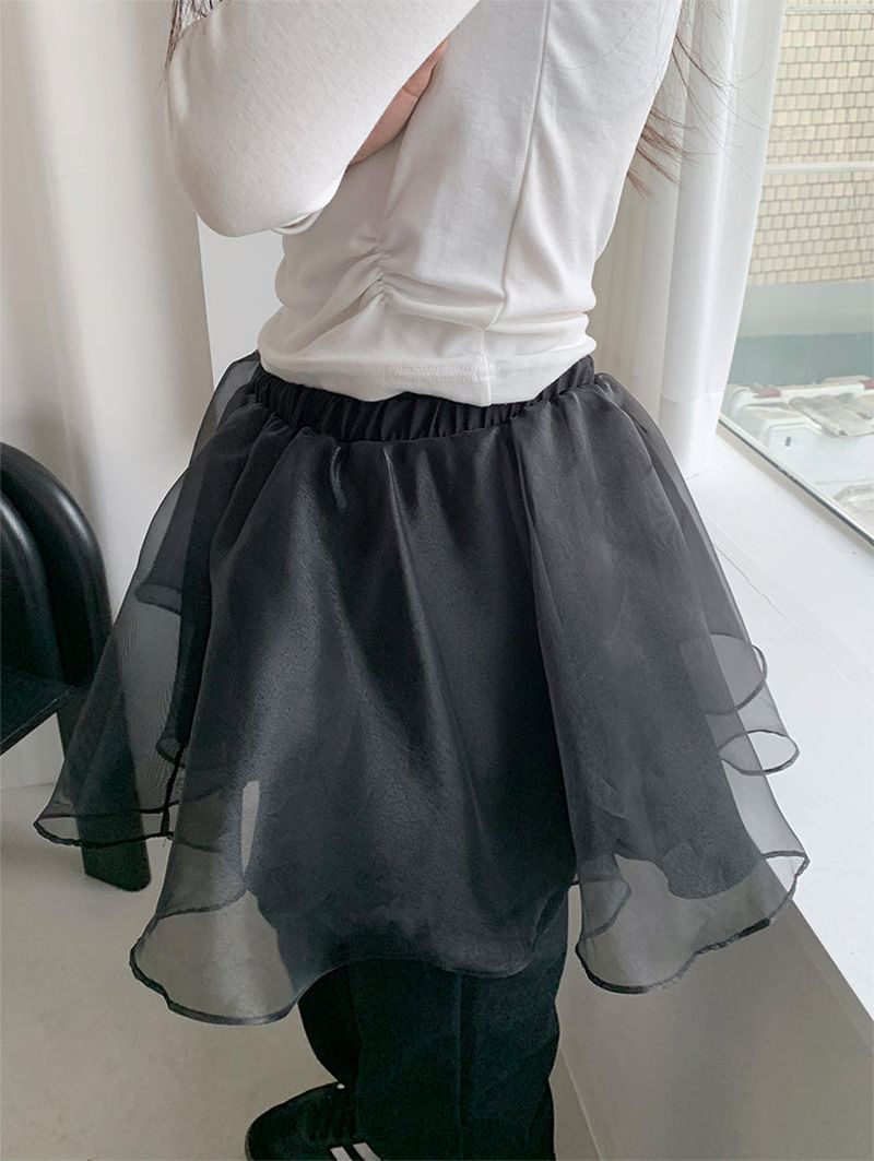 VEIL ORGANZA FRILL SKIRT (3C)