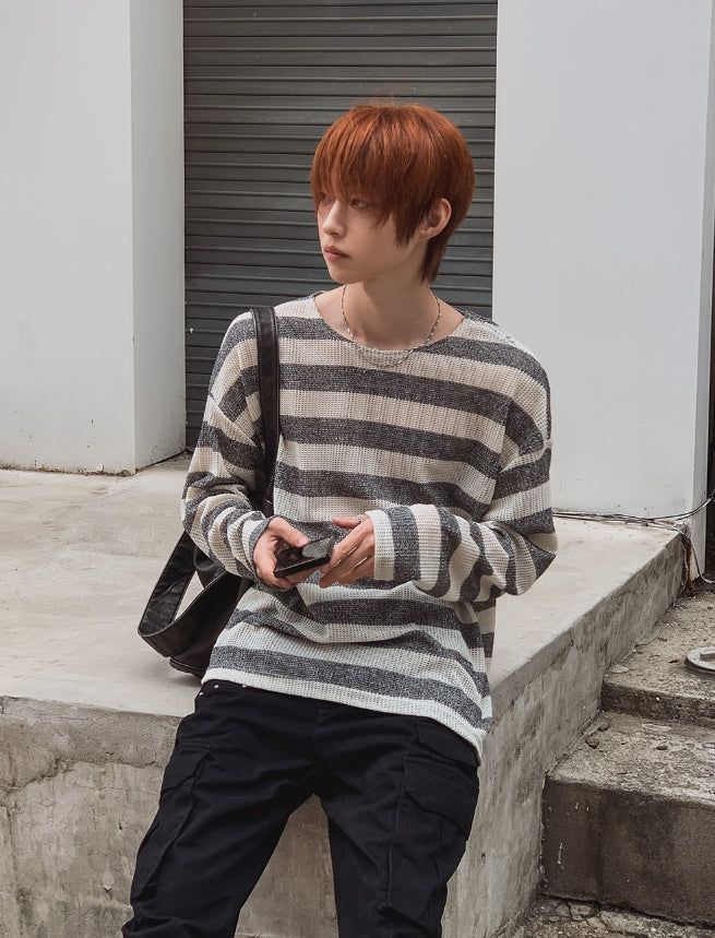 2PLAN（ツープラン）の「Summer Loire ST Snap Long Sleeve Knit（Tops）」