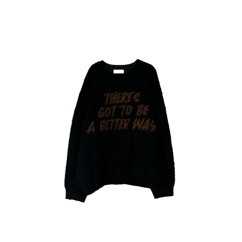 lettering brush knit