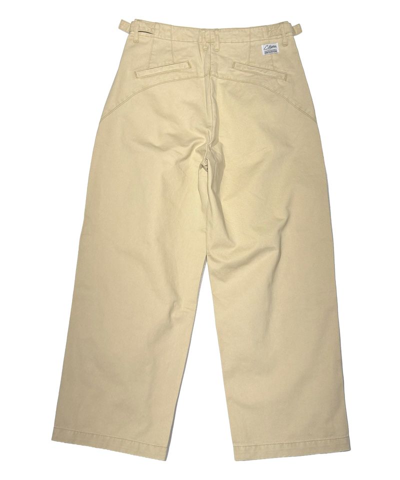 WASHED TAPERED PANTS BEIGE