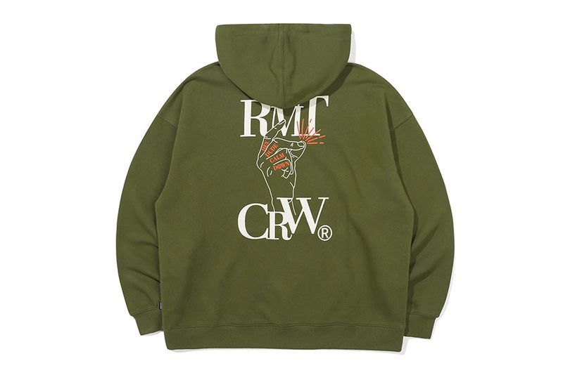 DOPAMINE FINGER HOODIE_KHAKI