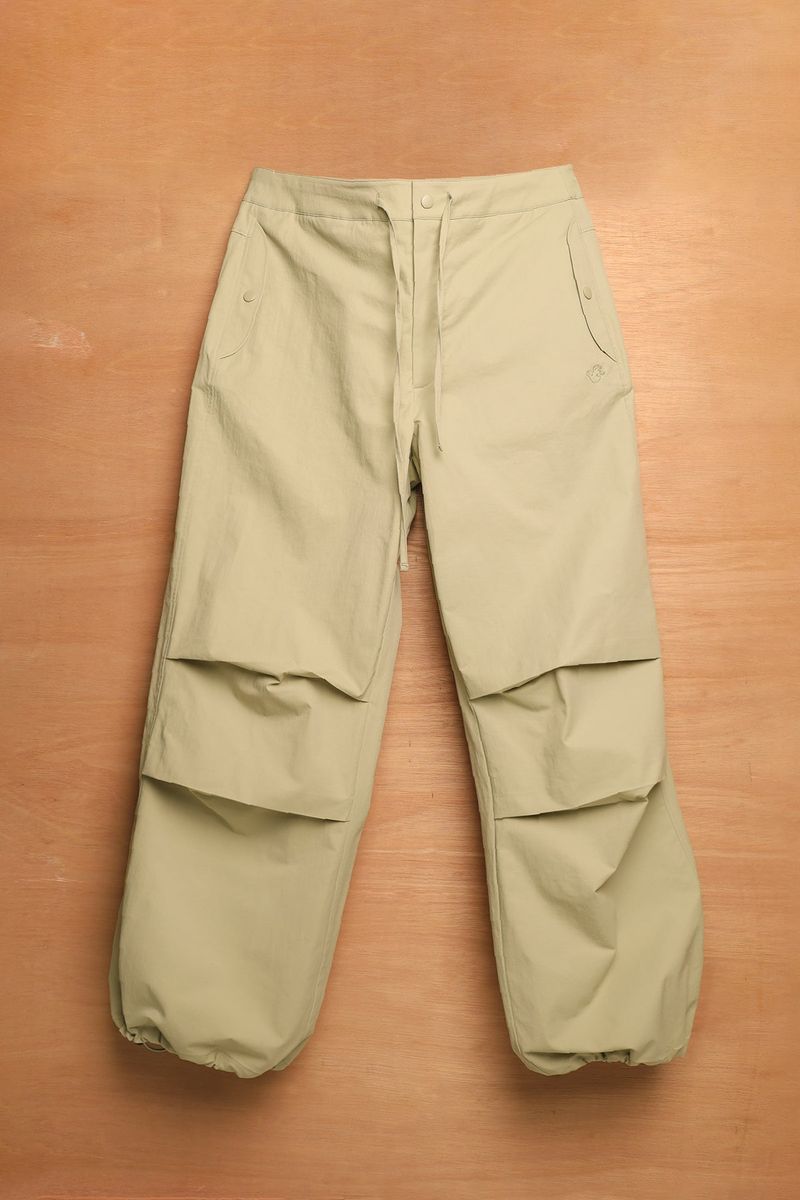 PIPI PARACHUTE PANTS - BEIGE GREEN