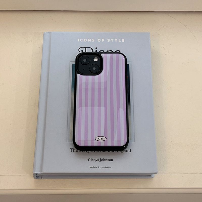 Stripe Epoxy Bumper Case (Purple)