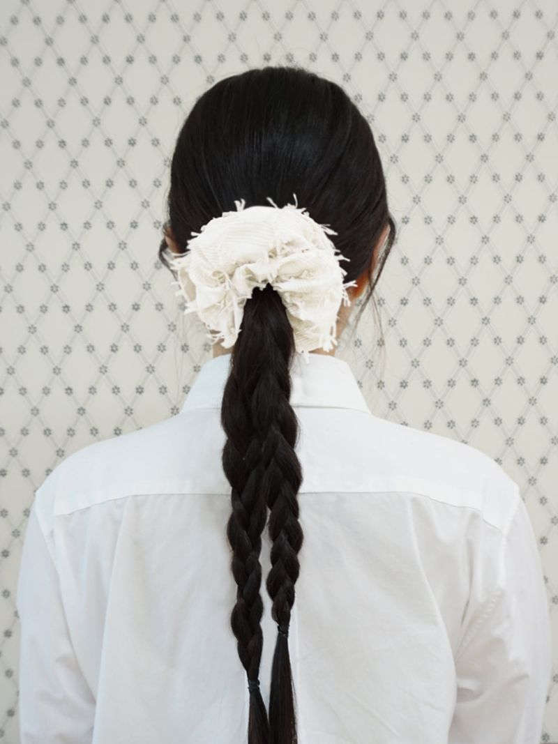 【MADE】flutter petal scrunch [ivory] 