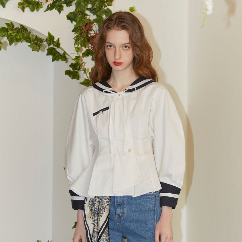 VITALSIGN(バイタルサイン)の「Sailor Long Sleeve Pocket Blouse(Tops)」