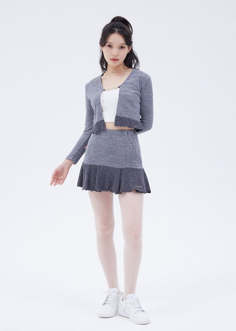 Trumpet Skirt [Grey]