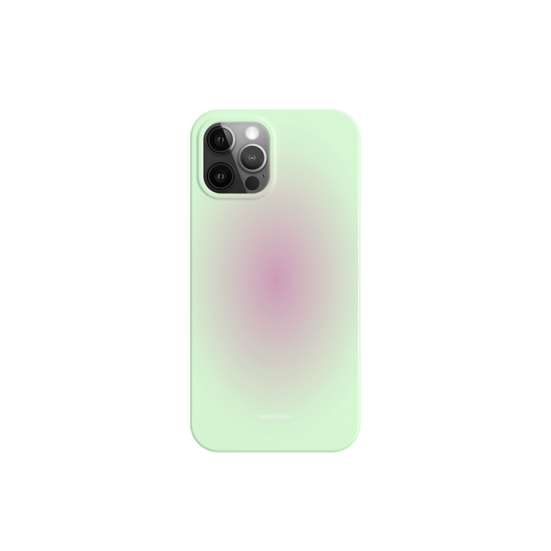 tiny weather(タイニーウェザー)の「blush hard case-pink+light green(Smartphone Accessories)」