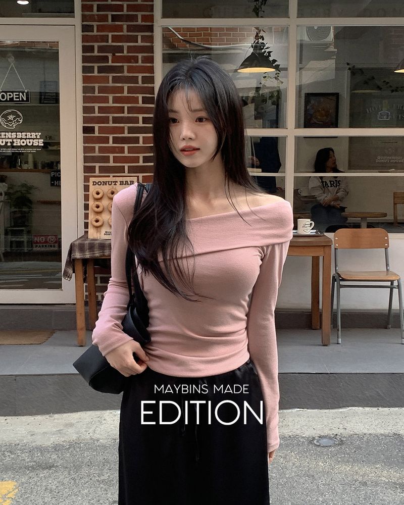MAYBINS（メイビンス）の「[MADE] シャルクロスオフショルダーTシャツ（トップス）」