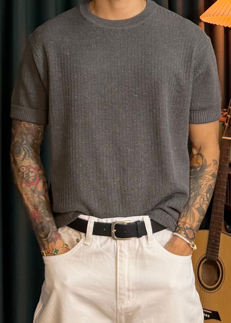 Linen Round Washable Knit 6COLOR