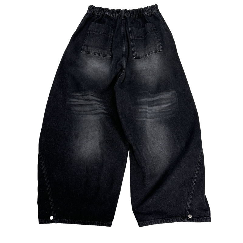 wacks balloon denim pants