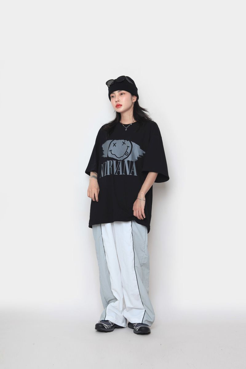 two-tone colored string pants
