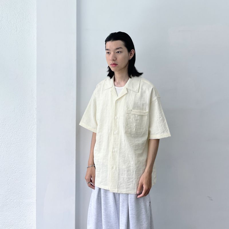 Boxy Embossed Layering Shirt