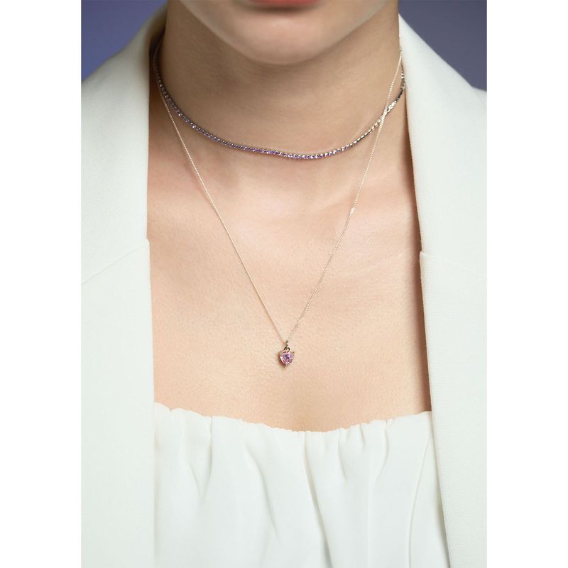 Aurora Heart Pearl Necklace