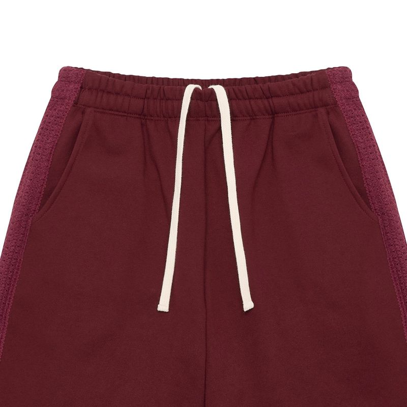 Asel Bermuda Sweat Shorts Burgundy