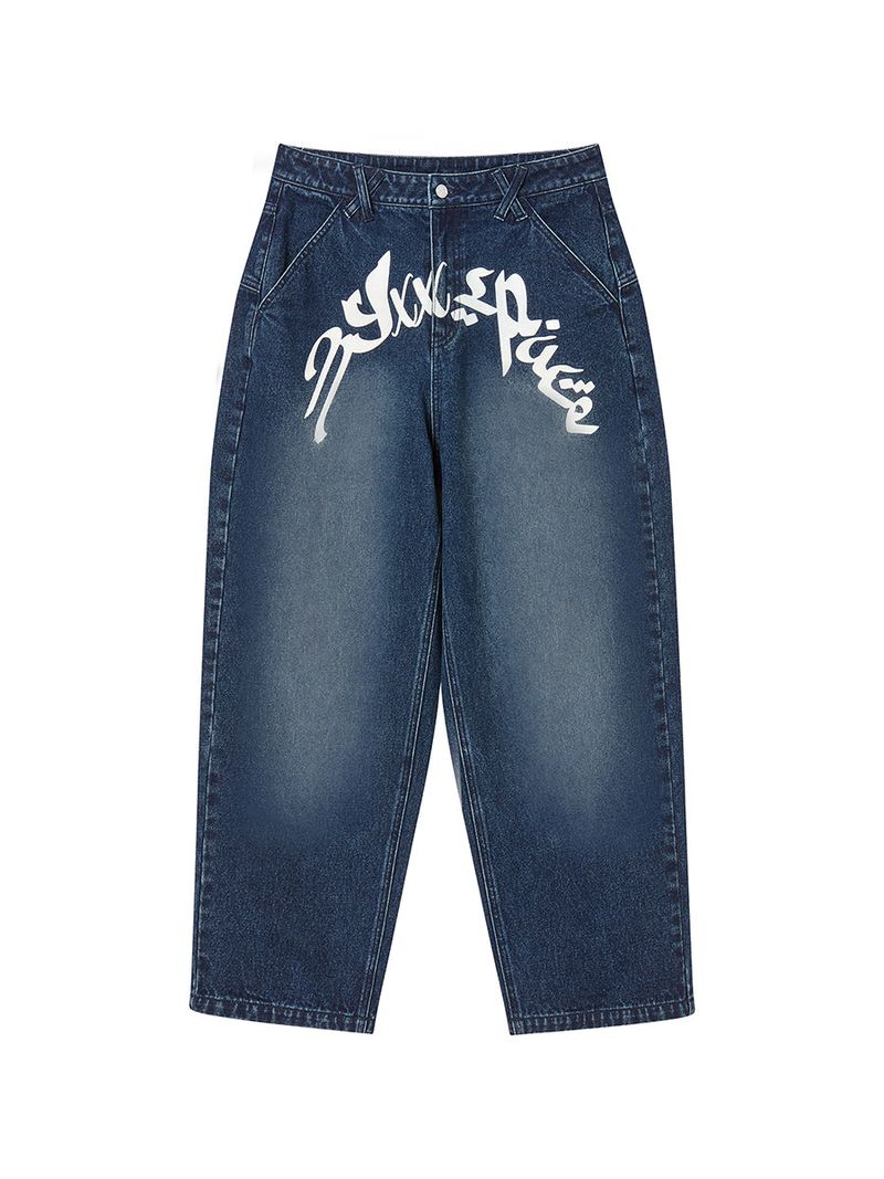 GRAFFITY DENIM PANTS (INDIGO)