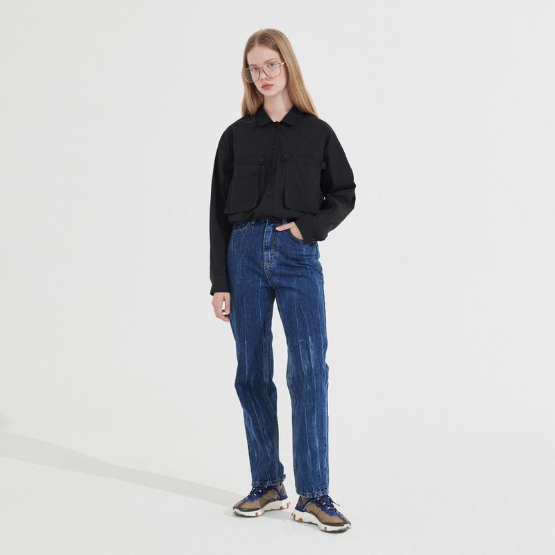 Between A and B(ビットウィーンエーアンドビー)の「Crack Washing Denim Pants _ Dark Blue(Pants)」
