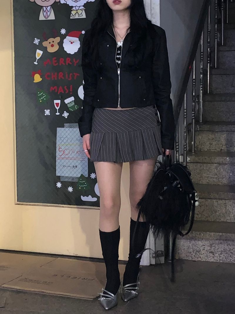 Black Denim Stud Jacket