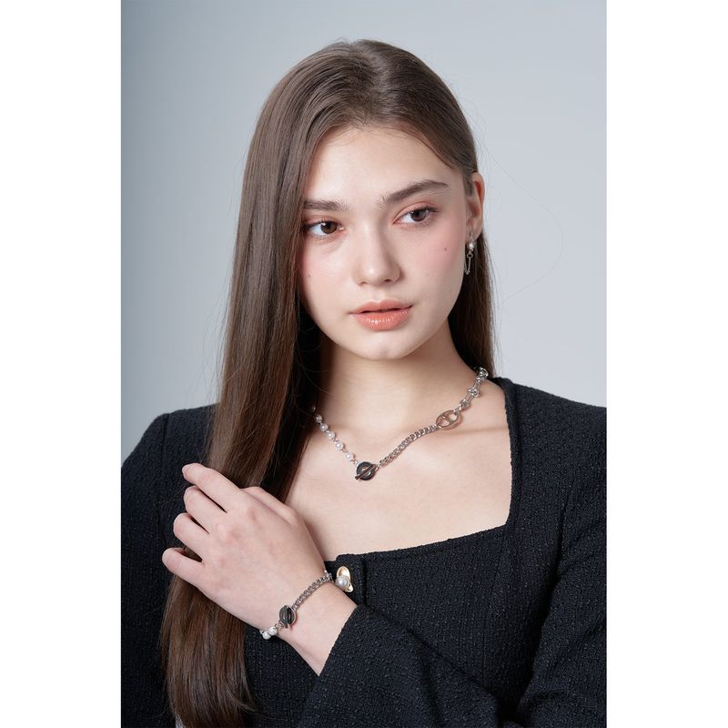 MIX CHAIN CAP BRACELET