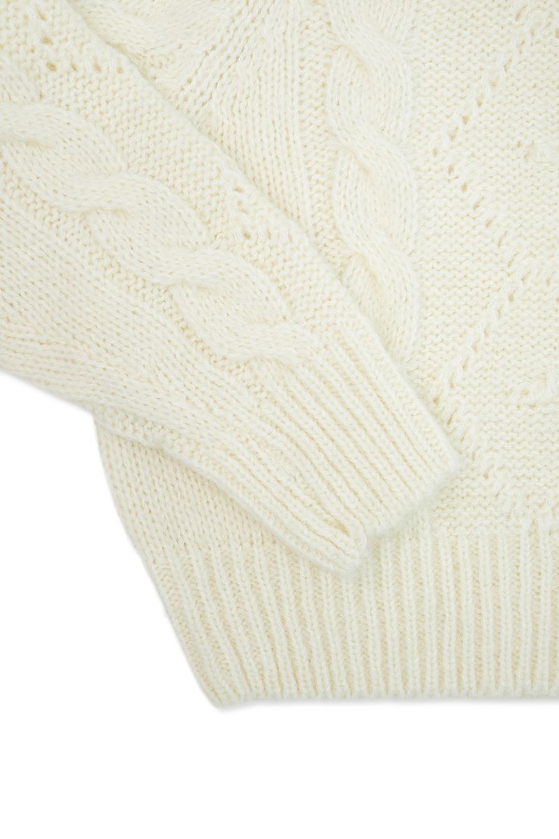 Cozy cable knit_ivory