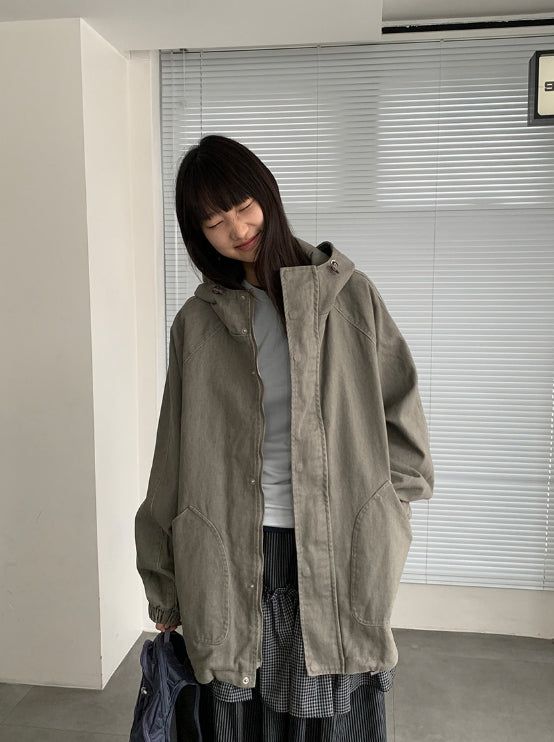 BAON（バオン）の「[unisex] Osharo Washing Over Hood Jacket（Jackets/Outerwear）」