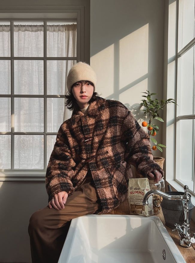 Oted Check Double Coat