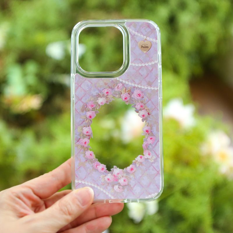 【MADE】Rose frame Jelly hard Phone case