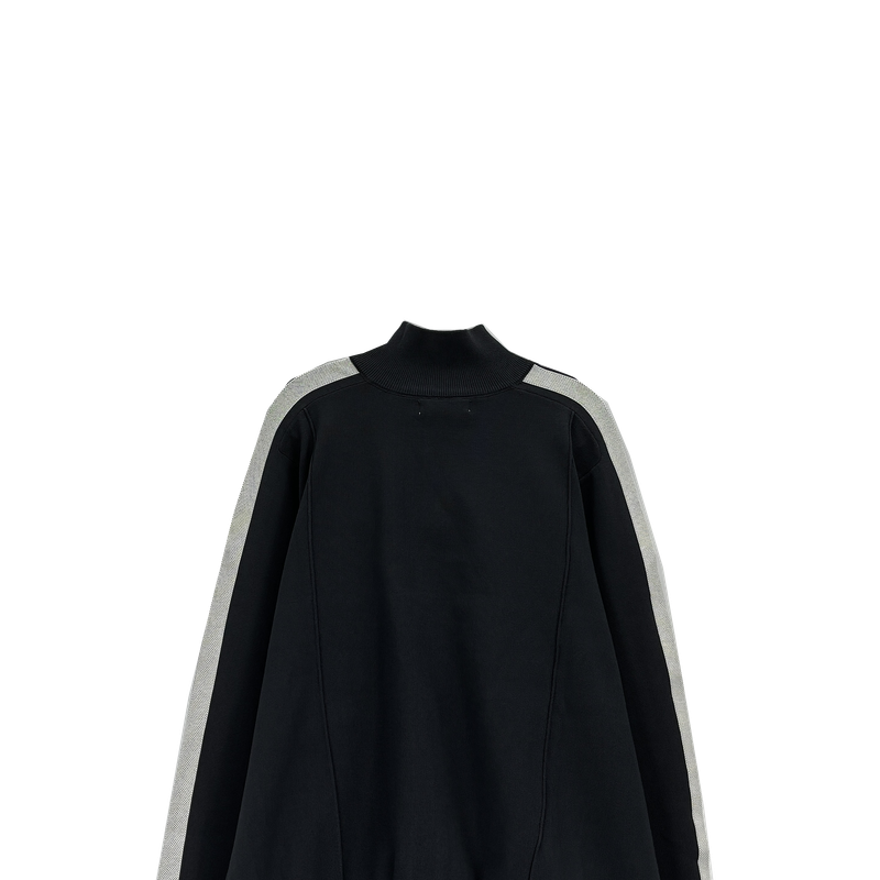 sand track knit zip-up