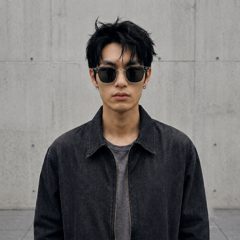 FADE MEET（フェードミート）の「スモークグレー クリアサングラス（ファッション小物）」